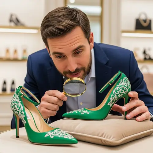 Kenan Chalabi Observing Details of Women's Shoes