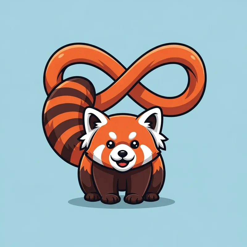 Unique Animal-Shaped Company Mascot with Infinity Symbol