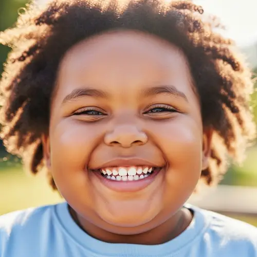 Radiant Smiling African Child Expressing Genuine Joy
