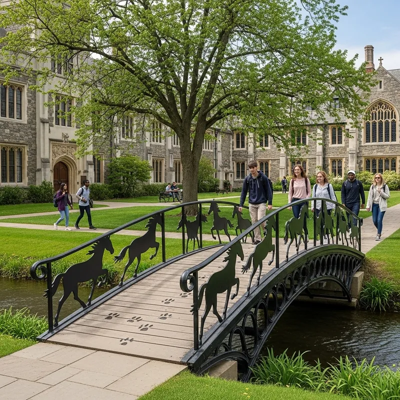Equestrian Bridge at Our College Campus