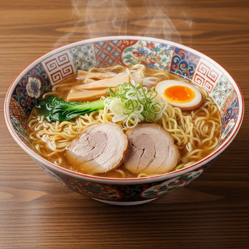 Delicious Ramen Bowl without Chopsticks Delicious Ramen Bowl without Chopsticks