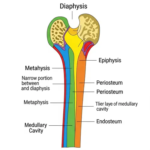 Detailed Long Bone Diagram: Parts and Structure Explained