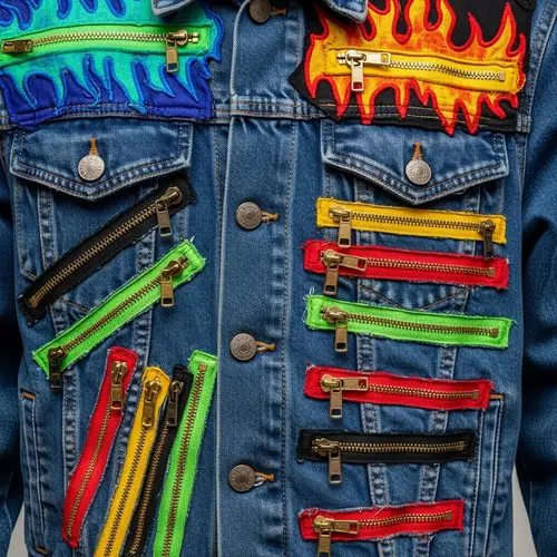 Colorful Zipper-Adorned Clothing for a Stylish Look