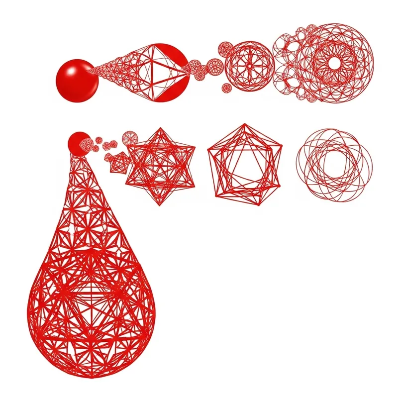 Artistic Blood Drop Transformed by Sacred Geometry Artistic Blood Drop Transformed by Sacred Geometry