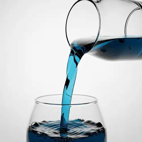 Continuous Pour Process | Glass Containers Flowing Illustration