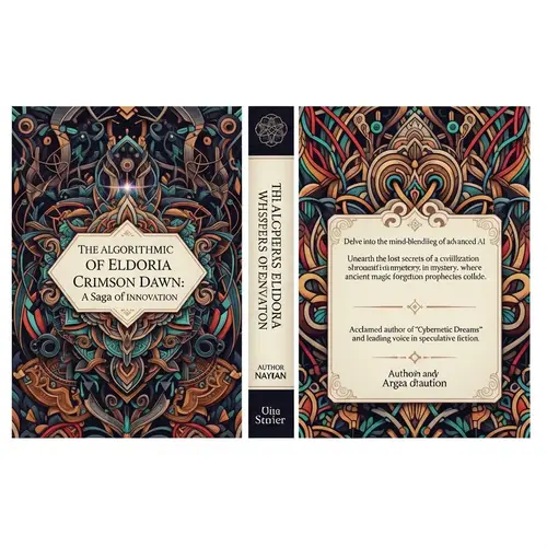 Intricate and Eye-Catching B5 Book Cover Design