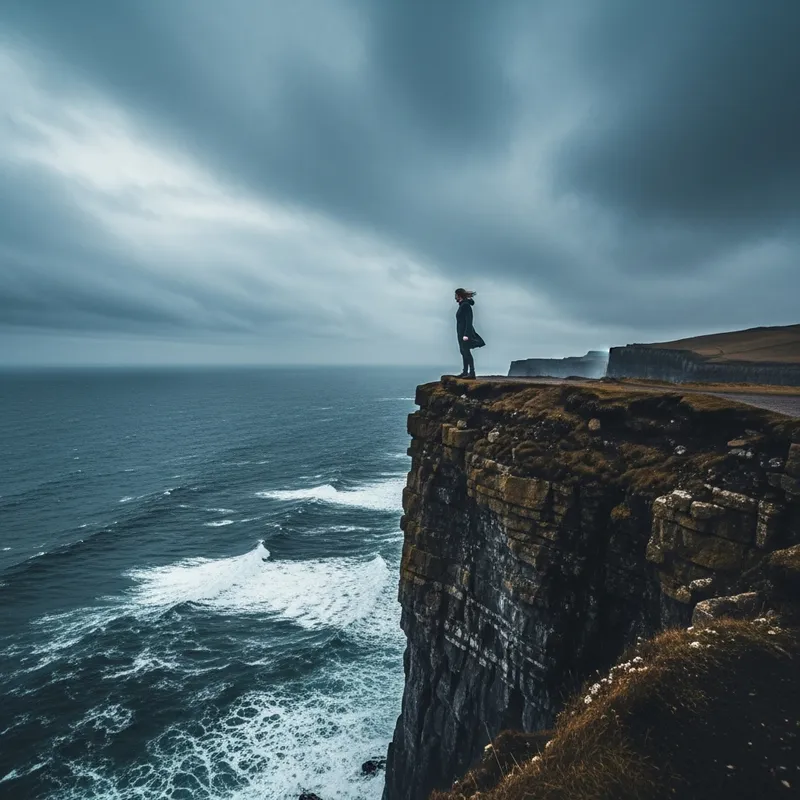 Stormy Ocean View from a Cliff | Landscape Photography Stormy Ocean View from a Cliff | Landscape Photography