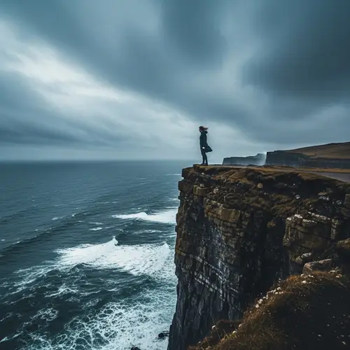 Stormy Ocean View from a Cliff | Landscape Photography