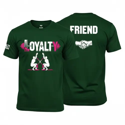 Loyalty Crossfit Event T-Shirt Design | Dark Green Athletic Tee