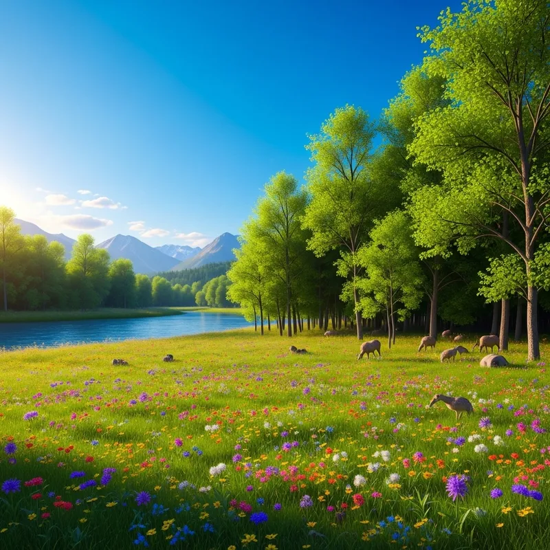 Serene Landscape Creation | Nature's Scenic Beauty Captured