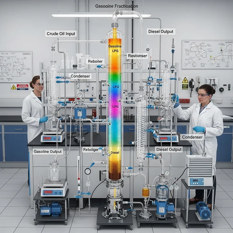 Gasoline Fractionation Purification Process Visualized - Detailed Overview