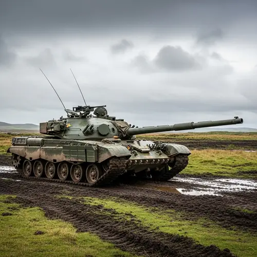 Argentinian Tank in Malvinas Battlefield