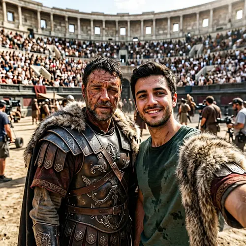 Epic Selfie with Gladiator's Maximus in Colosseum