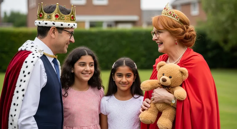 Playful Encounter: King David & Queen Bella with Royal Attire