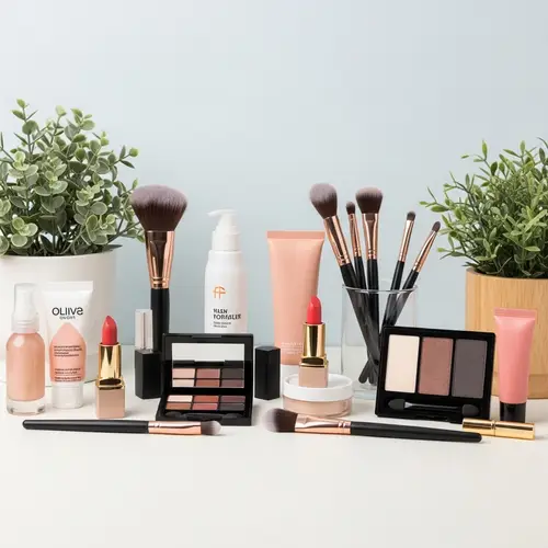 Minimalistic Beauty Products Showcase