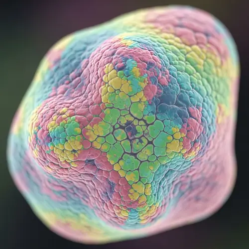Colorful Microbe - Intricate Patterns and Beauty of Microscopic Organisms