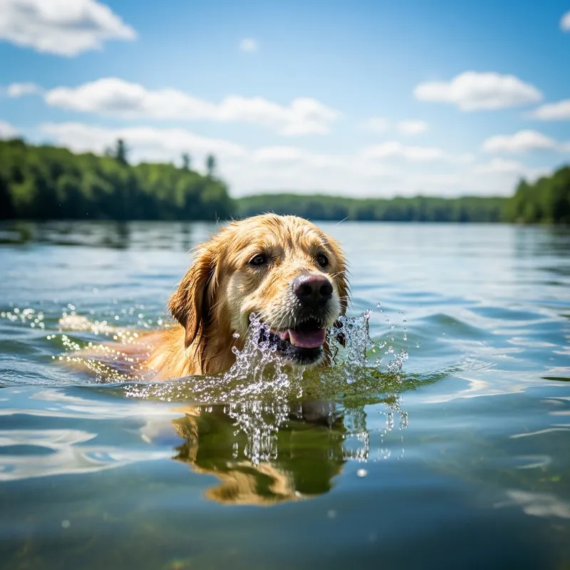 Dog Swimming in Water | Fun Activity for Pets