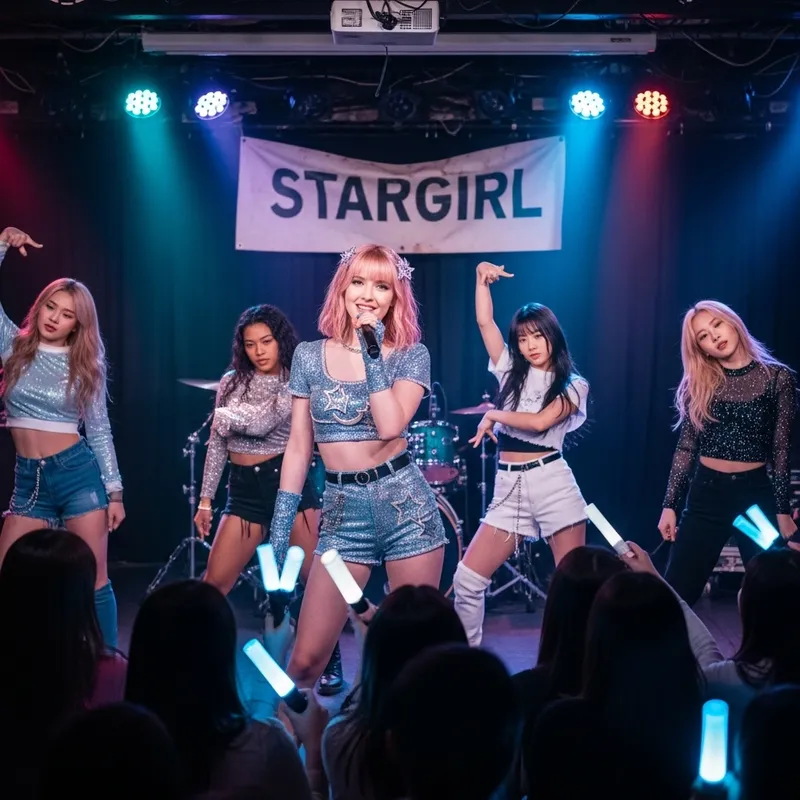 Stargirl Kpop Group | Nanna - Pink Star Hair