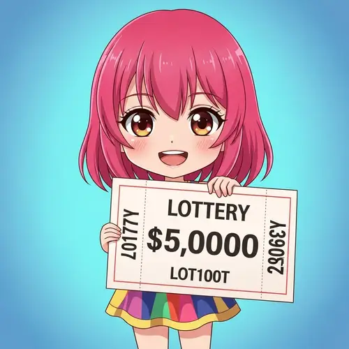 Anime Girl with Pink Hair | Lottery Ticket Chibi Art Style