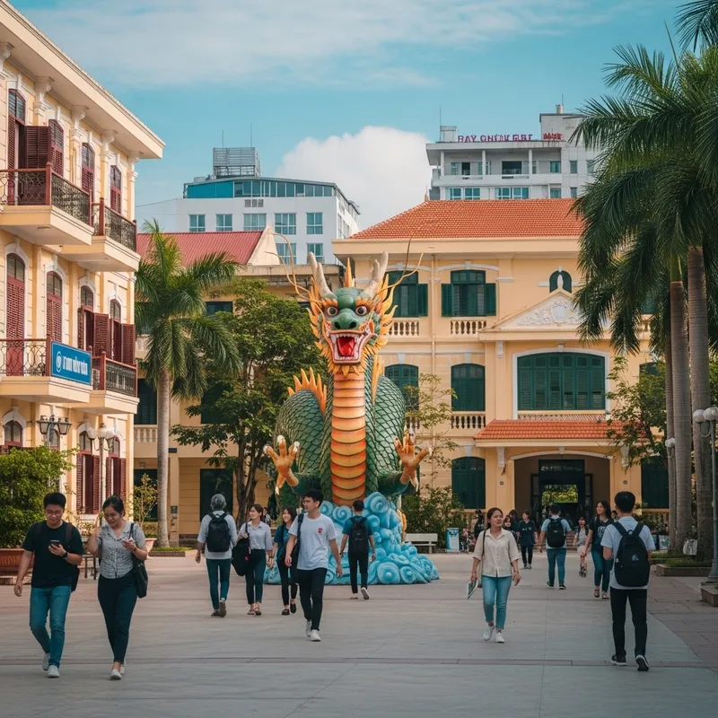 Creating a Dragon at Saigon Community College