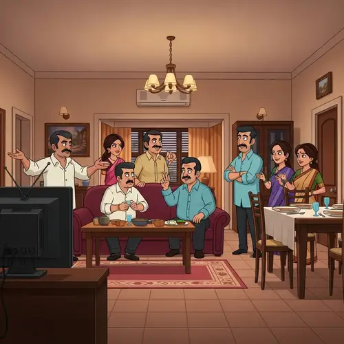 TMKOC: Indian Sitcom Characters in Urban Apartment Setting