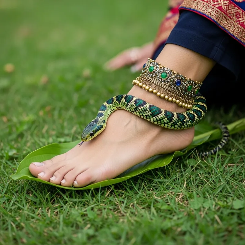 Sexy Foot Accessories with Snake Charm