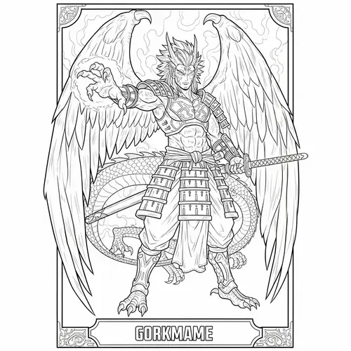 Dragon Man: Stunning Manga-Style Illustration