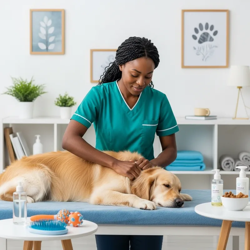 Relaxing Dog Massage Services at Calm African Pet Salon