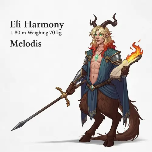 Eli Harmony: Ethereal Melodis Profile for D&D Manual