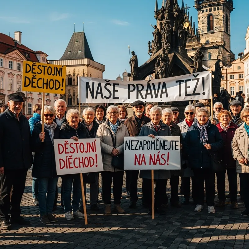 Elderly Protest for Rights in Czechia | Solidarity Demo Elderly Protest for Rights in Czechia | Solidarity Demo