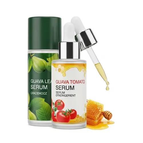 Luxury Guava Leaf Tomato Honey Serum Bottle