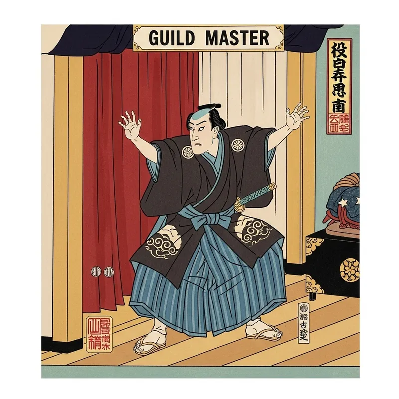 Japanese Traditional Art Guild Master Dramatic Play