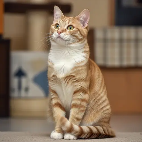 Adorable House Cat - Orange & White | Domestic Cat Photography