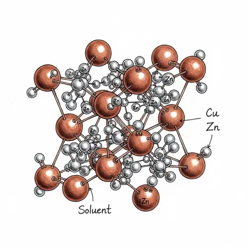 Copper-Zinc Alloy Structure Diagram