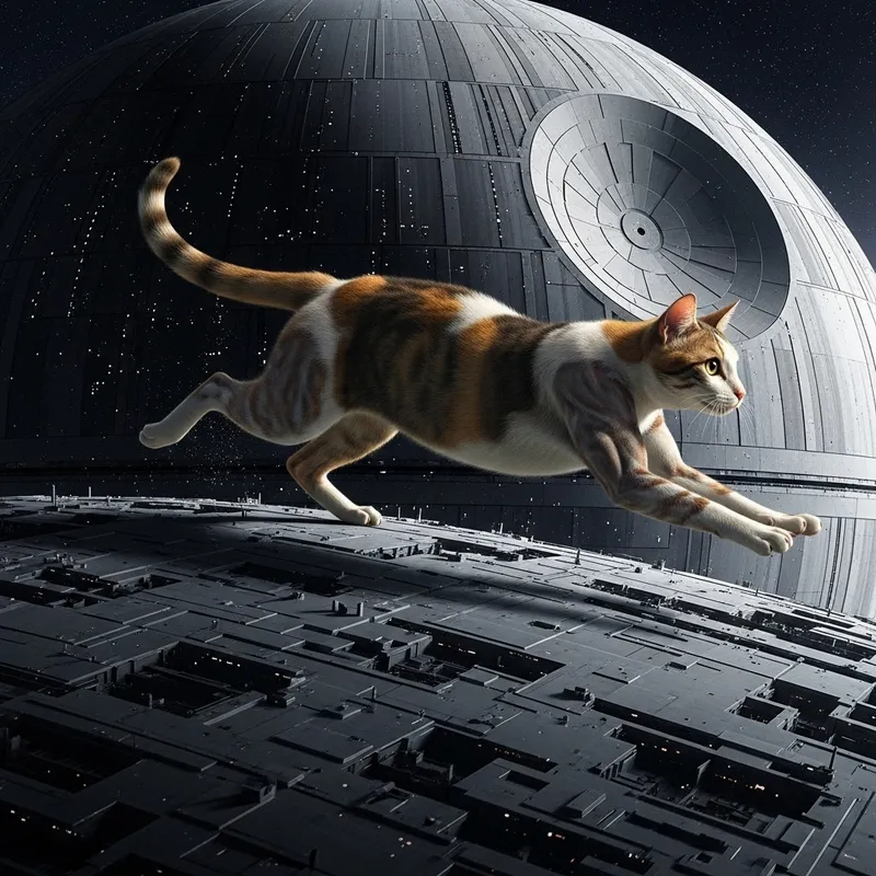 Feline Sprinting on Death Star | Star Wars Universe
