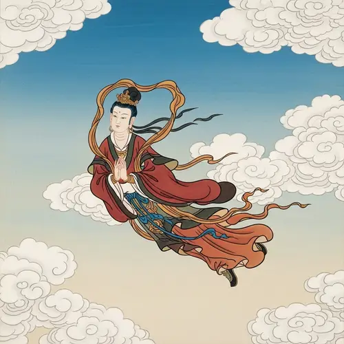 Ethereal Feitian Soaring in Tang Dynasty Style | Website Name