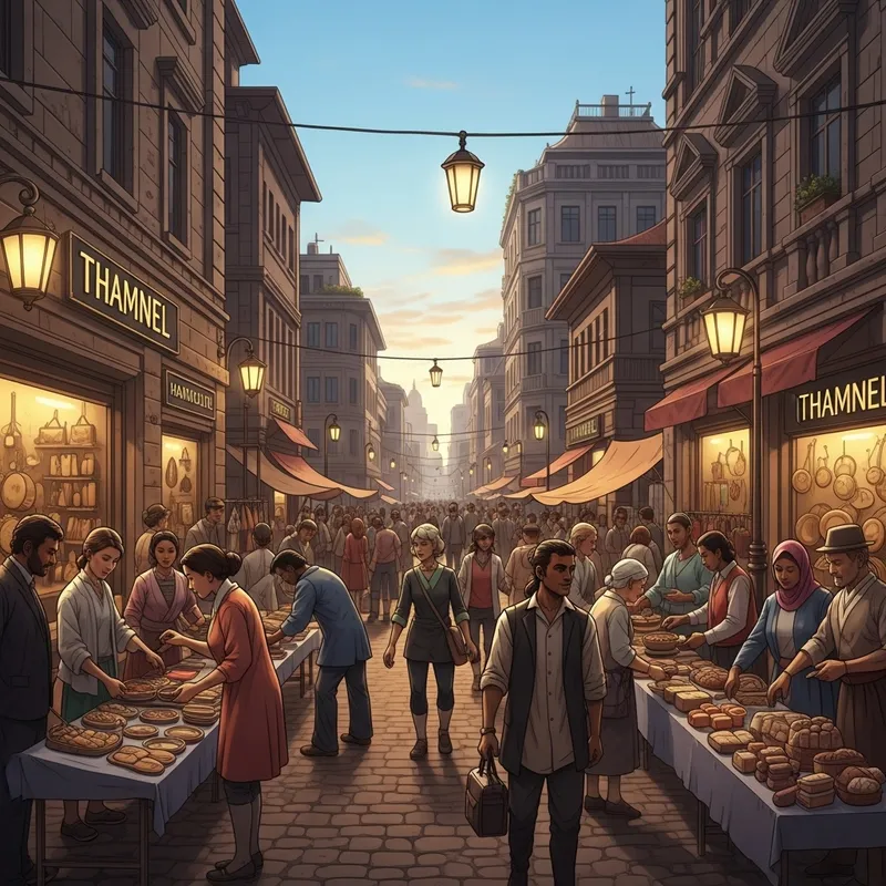 GK Thamnel Market: Diverse Crafts & Bustling Streets