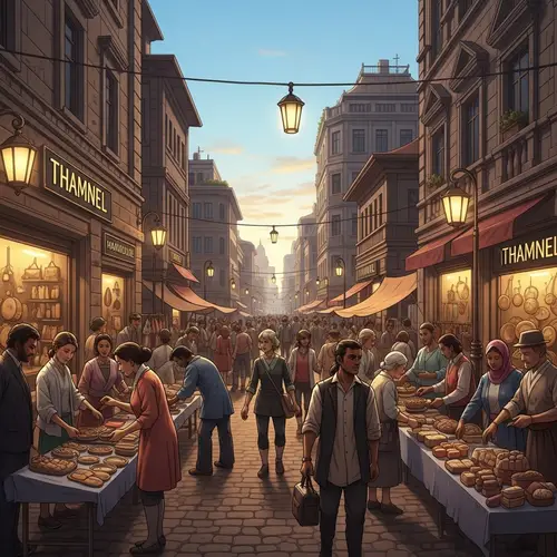 Thamnel Market District: Vibrant Streets & Unique Crafts