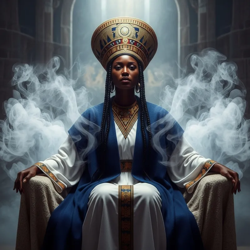 Majestic Black Woman in New Jerusalem: Spiritual Authority and Divine Connection