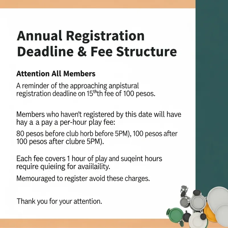 Urgent Annual Registration Deadline & Fee Update