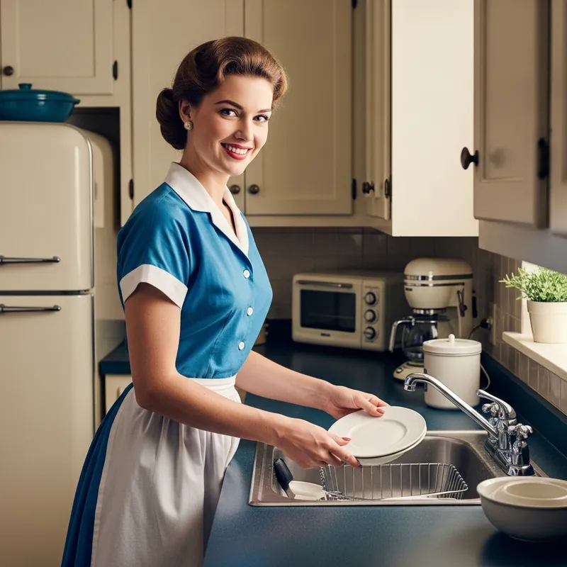 Charming 1950s Housewife: A Timeless Icon