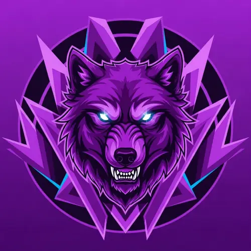 Lupine Purple Twitch Avatar Design | Gaming Channel
