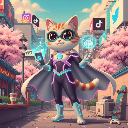 Cat Superhero Ghibli Meme Token for Millenials