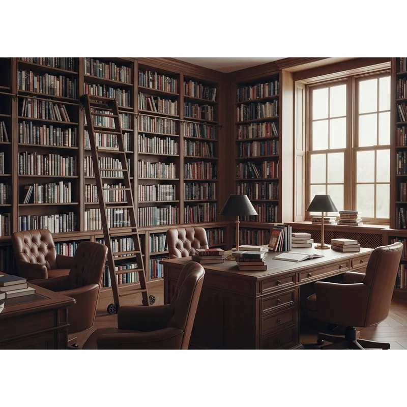 Library Interior Realism | Discover Classic Knowledge Haven