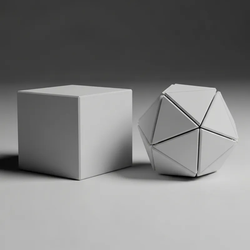 Cubo y Poliedro: Geometric Artistry Unveiled