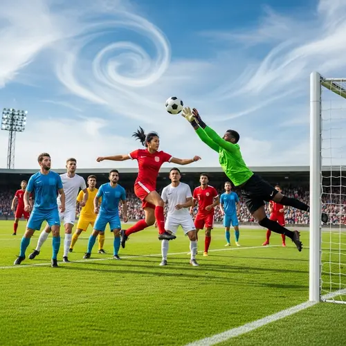 Creative Football Highlights: Diverse Players in Action