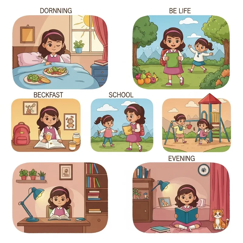 A Day in the Life of a Young Middle-Eastern Girl: Balanced Routine A Day in the Life of a Young Middle-Eastern Girl: Balanced Routine