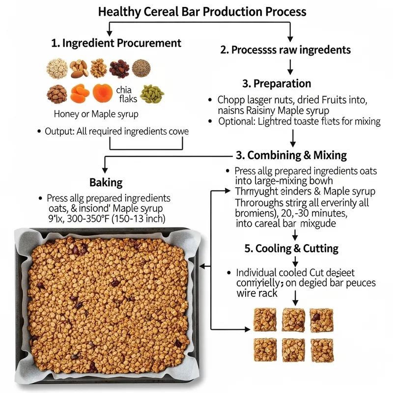 Healthy Cereal Bar Making Flowchart