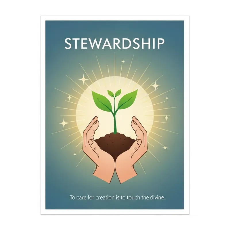 Spiritual Stewardship Symbol Poster Design Spiritual Stewardship Symbol Poster Design