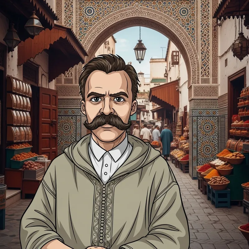 Nietzschean Philosopher in Moroccan Setting